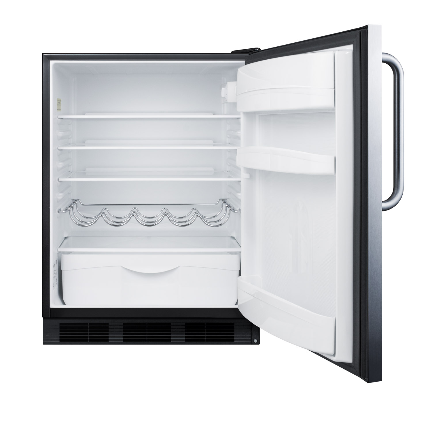 Built-in undercounter all-refrigerator for residential use, auto defrost with complete stainless steel exterior